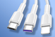 Кабель DK Super Fast Charging Data Cabel 5A 1.2m USB на MicroUSB / Lightning / Type-C (white) 015465-407 фото 4