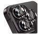Защитное стекло на камеру 2шт CDK для Apple iPhone 16 Pro | Lens Metal Ring Eagle Eye (018409) (black) 019608-062 фото 4