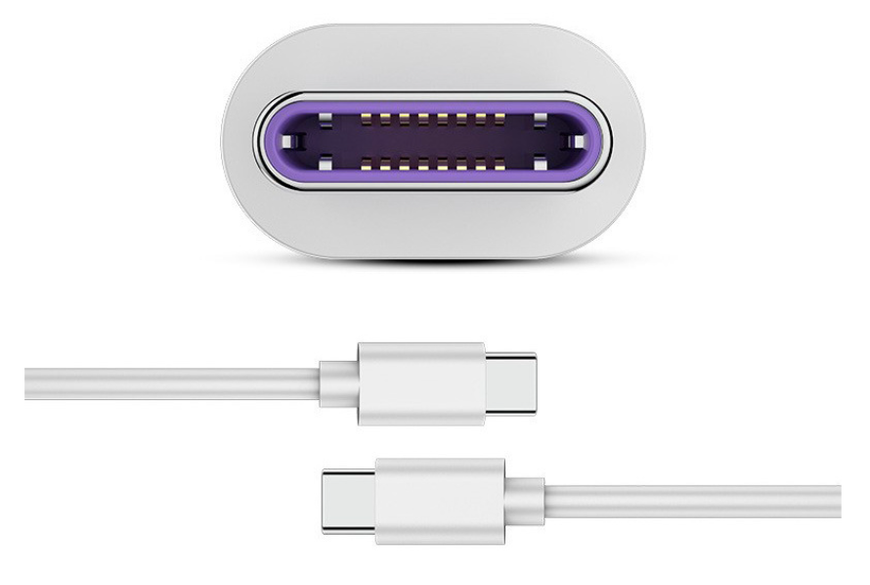 Кабель Data Cable Super Charge 40W / 5A 1m USB на Type-C / USB-C для Huawei (white) 010317-129 фото