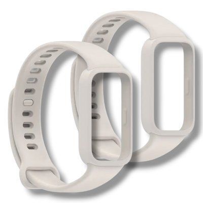 Ремешок-бампер 2шт CDK для Xiaomi Mi Smart Band 9 Active | Sport Band (018850) (ivory) 022340-008 фото