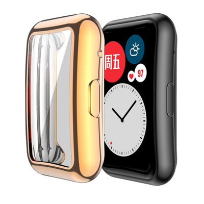 Чохол-накладка DK Silicone Color Face Case для Huawei Watch Fit (rose gold) 011414-229 фото