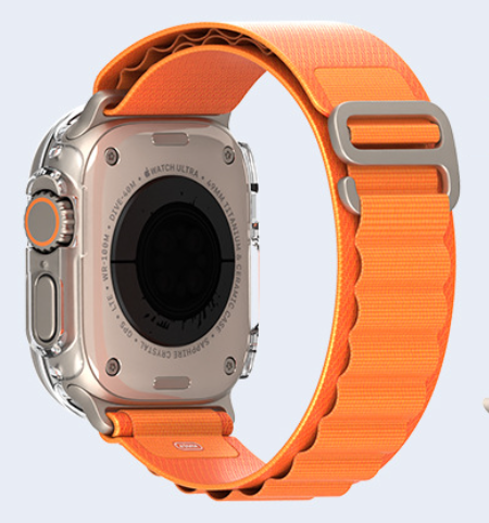 Чехол-накладка DK Пластик Soft-Touch Glass Full Cover для Apple Watch 49mm (clear) 015073-936 фото
