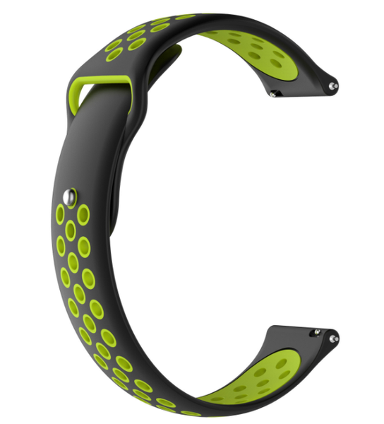 Ремінець CDK Silicone Sport Band Nike 22mm для Samsung Gear S3 Frontier (011907) (black / green) 012062-962 фото