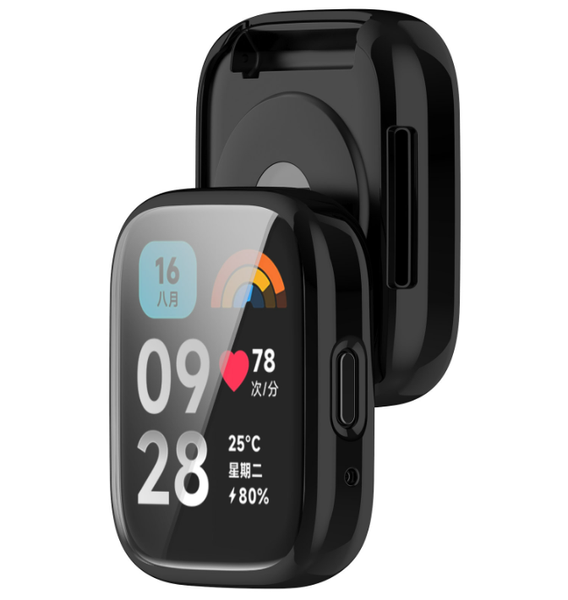 Чохол-накладка DK Silicone Face Case для Xiaomi Redmi Watch 3 Active / 3 Lite (black) 016397-124 фото