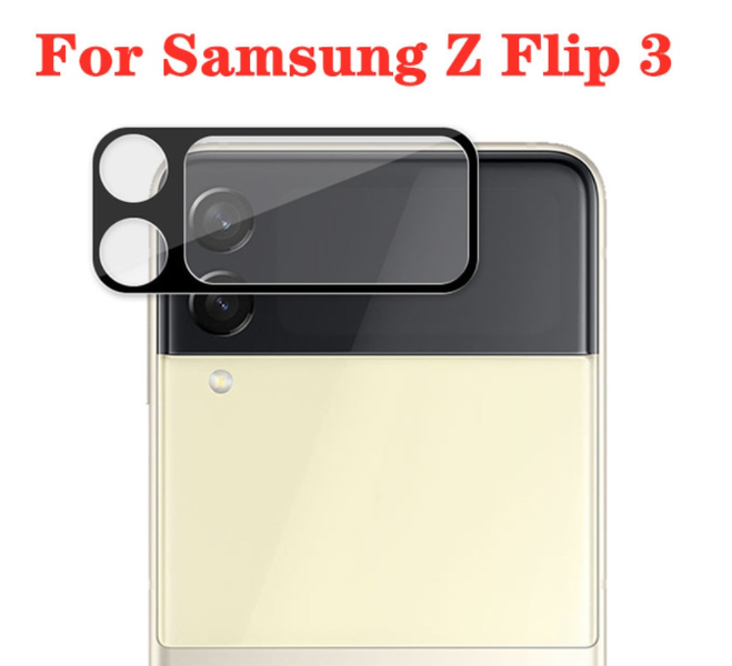 Захисне скло на камеру HD DK 3D Color Glass для Samsung Galaxy Z Flip3 5G (F711) 013338-062 фото