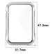 Чехол-накладка DK Пластик Gloss Glass Full Cover для Xiaomi Mi Band 7 Pro (clear) 015202-936 фото 2