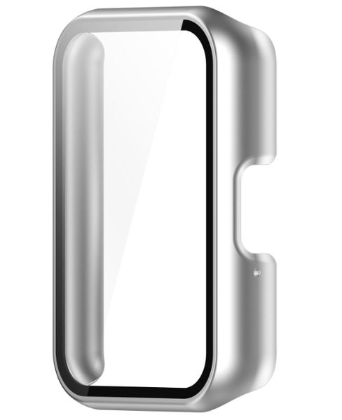 Чехол-накладка DK Пластик Soft-Touch Glass Full Cover Samsung Galaxy Fit3 (R390) (silver) 017593-227 фото