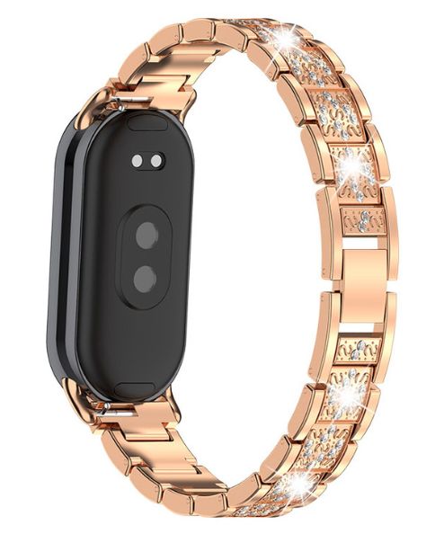 Ремінець CDK для Xiaomi Mi Smart Band 9 | Metal Band Fitlink Diamond (016444) (gold) 018004-228 фото