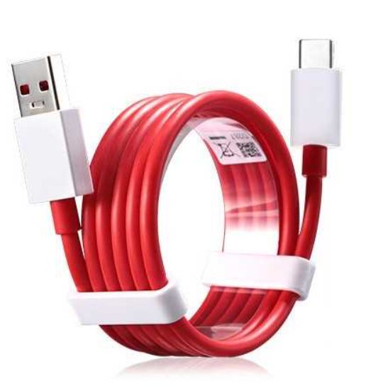 Кабель Dash / Warp Fast Charge 100W / 7.3A 1m USB на Type-C для OnePLus (red) 017625-692 фото