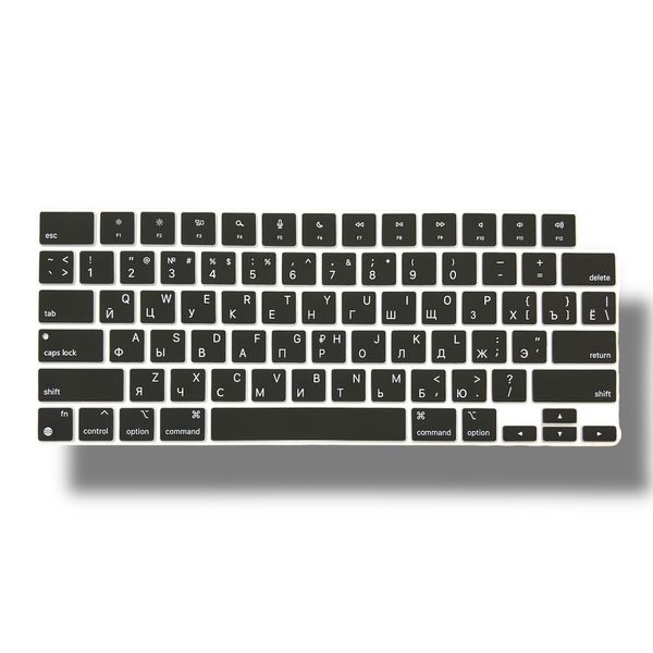 Накладка силікон на клавіатуру для Apple MacBook Pro 14" A2442 (2021) USA (013282) (black) 013283-690 фото