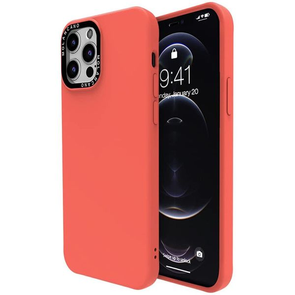 Чехол-накладка Silicone Molan Cano SF Jelly MIXXI для Apple iPhone 12 / 12 Pro (peach) 012781-012 фото
