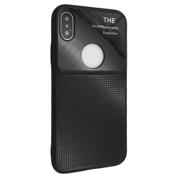 Накладка силикон стекло Totu Arte Geometry для Apple iPhone XS Max (black) 07725-722 фото