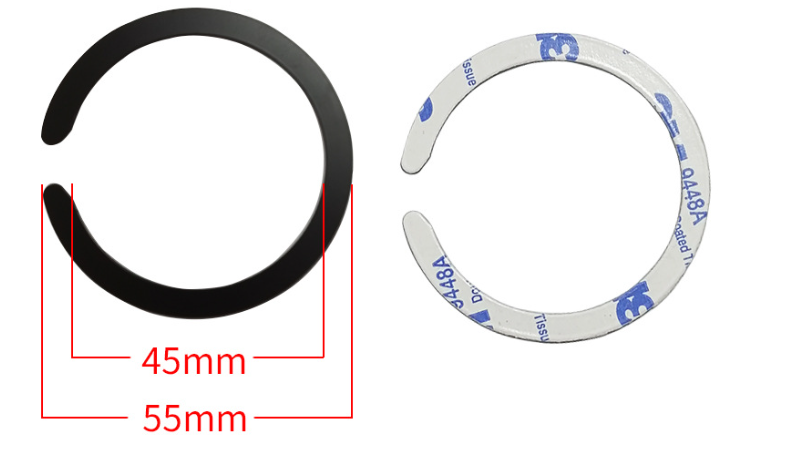 Стальная пластина для MagSafe Ring на скотче (Кольцо С / black) 014538-038 фото