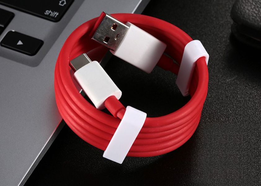 Кабель Dash/Warp Fast Charge 100W/7.3 A 1 m USB на Type-C для OnePLus (red) 017625-692 фото