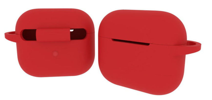 Чехол-накладка DK Silicone Candy Friendly с карабином для Apple AirPods 3 (red) 012710-074 фото