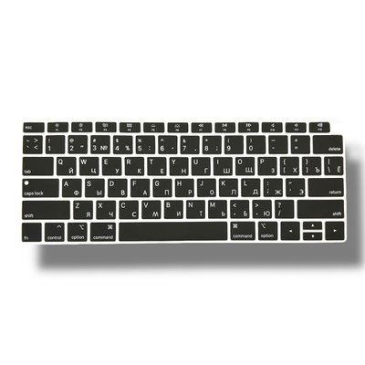 Накладка силікон на клавіатуру для Apple MacBook Air 13" Retina A1932 (до 2019) US (black) 010310-722 фото