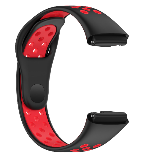 Ремешок DK Silicone Sport Band Nike для Xiaomi Redmi Watch 3 Active / 3 Lite (black / red) 016712-963 фото