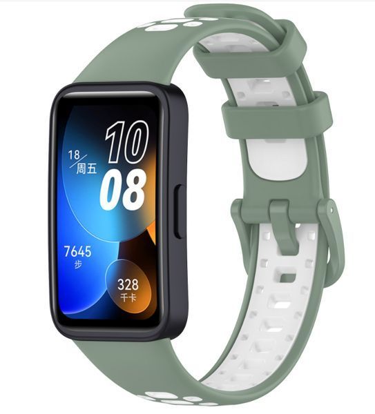 Ремінець CDK для Huawei Band 10 | Silicone Sport Band Nike (016452) (light green / white) 020138-995 фото