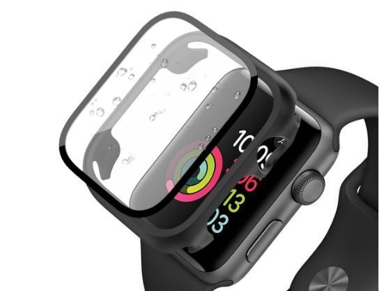 Чехол-накладка CDK для Apple Watch 40mm (Series SE1 / SE2 / SE3) | Пластик Soft-Touch Glass (015071) (black) 022201-124 фото