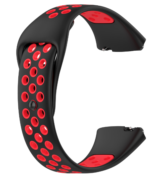 Ремешок DK Silicone Sport Band Nike для Xiaomi Redmi Watch 3 Active / 3 Lite (black / red) 016712-963 фото