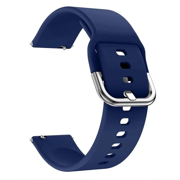 Ремешок DK Silicone Sport Band Classic "L" 20mm для Смарт-Часов Huawei, Samsung, Xiaomi (09651) (dark blue) 09651-132 фото