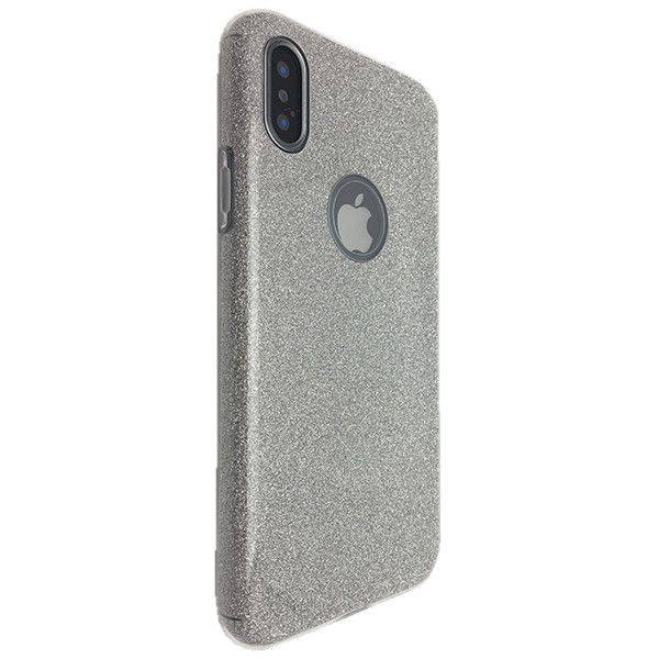 Чехол-накладка DK Silicone Glitter Heaven Rain для Apple iPhone X / XS (silver) 06622-740 фото