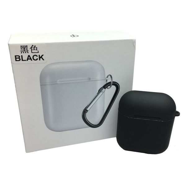 Чохол-накладка пластик Wireless Charging Case для Apple AirPods (black) 08337-722 фото