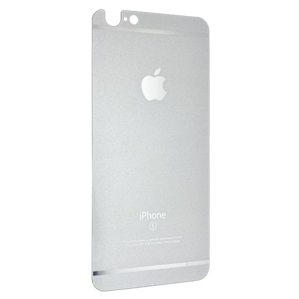 Захисне скло для Apple iPhone 6S глянець back silver 00822 фото