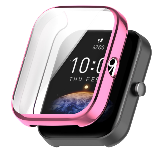 Чехол-накладка DK Silicone Face Case для Xiaomi Amazfit Bip 3 / 3 Pro (pink rose) 015825-328 фото