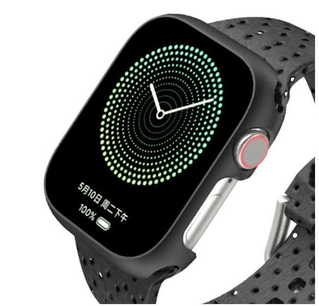 Чехол-накладка CDK для Apple Watch 40mm (Series SE1 / SE2 / SE3) | Пластик Soft-Touch Glass (015071) (black) 022201-124 фото