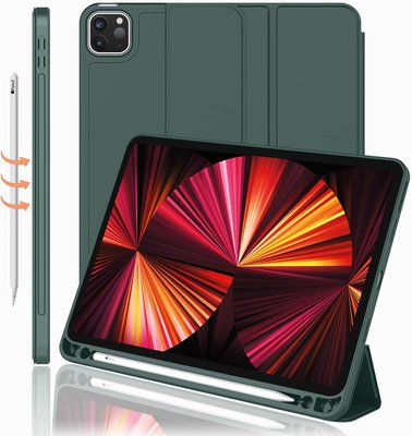 Чехол-книжка CDK Эко-кожа силикон Smart Case Слот Стилус для Apple iPad Pro 11" 3gen 2021 (011190) (green) 013747-573 фото