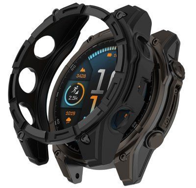 Чохол-бампер DK для Garmin Fenix 8 47 mm Amoled | Силікон Outlines (black) 018568-124 фото