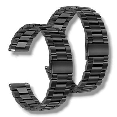 Ремешок 2шт CDK для Xiaomi Redmi Watch 5 Active | 22mm Metal Fitlink Steel Watch Band (012874) (black) 022302-124 фото