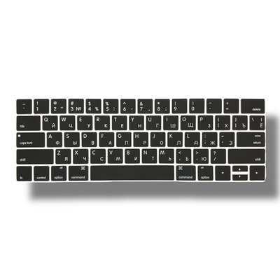 Накладка силікон на клавіатуру для Apple MacBook Pro 15" A1707 / A1990 (2016 - 2019) USA (06789) (black) 011452-076 фото