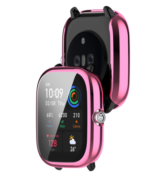 Чехол-накладка DK Silicone Face Case для Xiaomi Amazfit GTS 4 mini (pink rose) 015817-328 фото