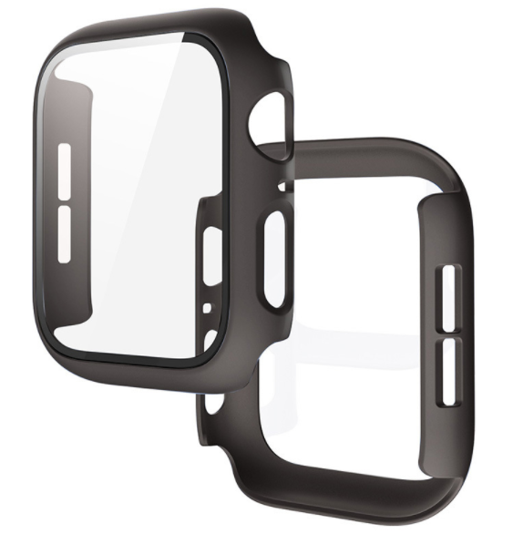 Чехол-накладка DK Пластик Soft-Touch Glass Full Cover для Apple Watch 40mm (black) 011427-124 фото