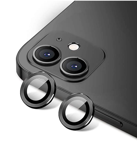 Защитное стекло на камеру DK Lens Metal Ring Eagle Eye для Apple iPhone 12 (black) 015727-062 фото
