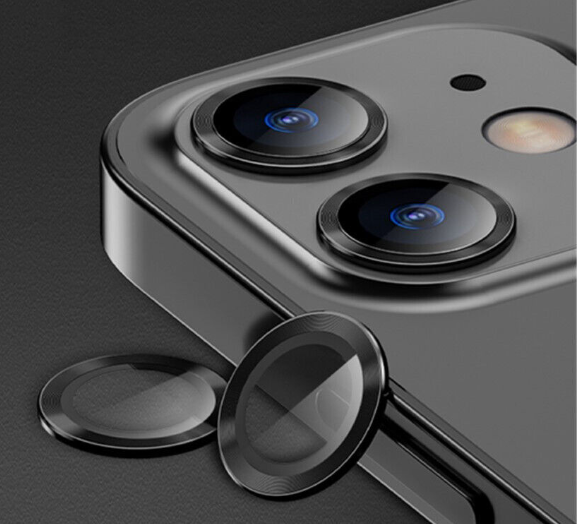 Захисне скло на камеру DK Lens Metal Ring Eagle Eye для Apple iPhone 12 (black) 015727-062 фото