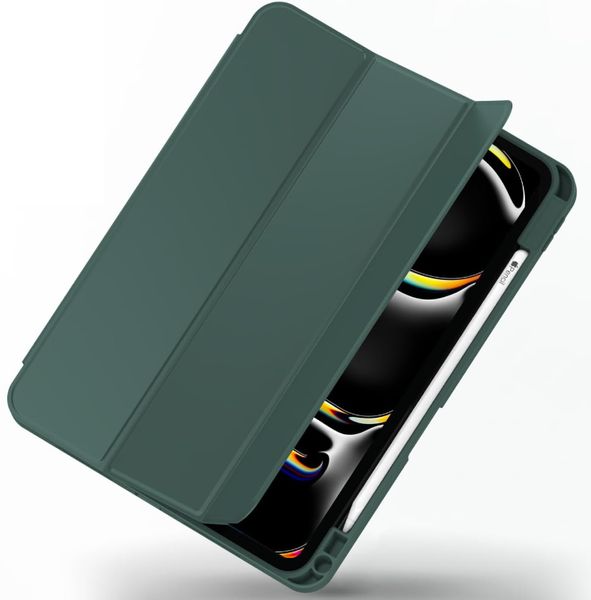 Чехол-книжка DK для Apple iPad Pro 13" M4 2024 | Эко-кожа силикон Smart Case Слот под Стилус (green) 017898-033 фото