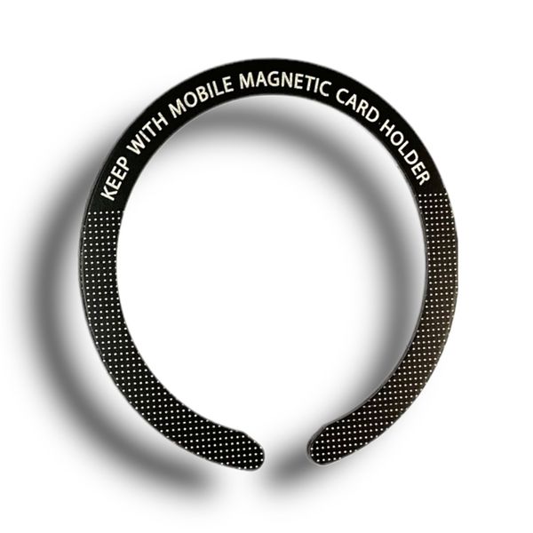Стальная пластина для MagSafe Ring Letter на скотче (Кольцо С / black) 014539-038 фото