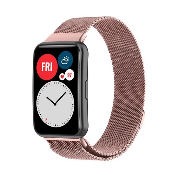 Ремешок DK Metal Milanese Loop Magnetic для Huawei Fit / Fit SE (pink rose) 013161-328 фото