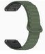 Ремешок 2шт CDK для Garmin Approach S62 | 22mm Silicone Shaped Magnetic Band (019626) (green / black) 021776-994 фото 2