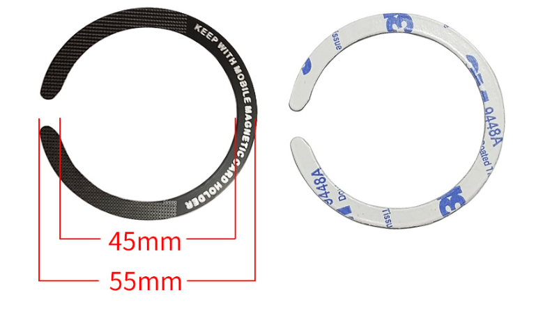 Стальна пластина для MagSafe Ring Letter на 3M скотче (Кольцо-С) 014539-038 фото