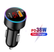 Автомобільний Зарядний Пристрій PD+Qualcomm QC 3.0 36W USB / Type-C Digital Display (PD-357) (black) 011682-115 фото 5