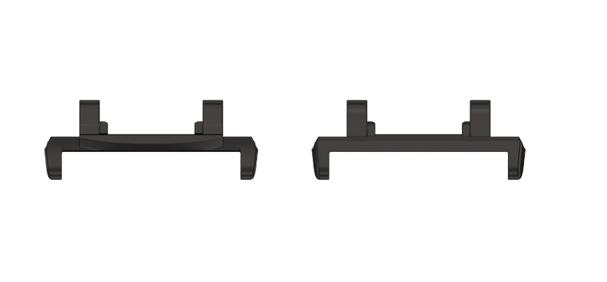 Перехідник DK сталевий під ремінець 22 мм для Xiaomi T-Rex 2 (2шт.) (black) 015190-124 фото