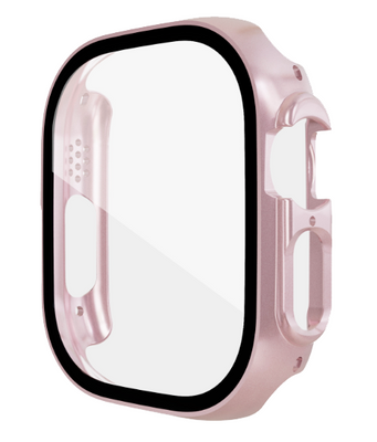Чехол-накладка DK Пластик Soft-Touch Glass Full Cover для Apple Watch 49mm (pink rose) 015073-328 фото