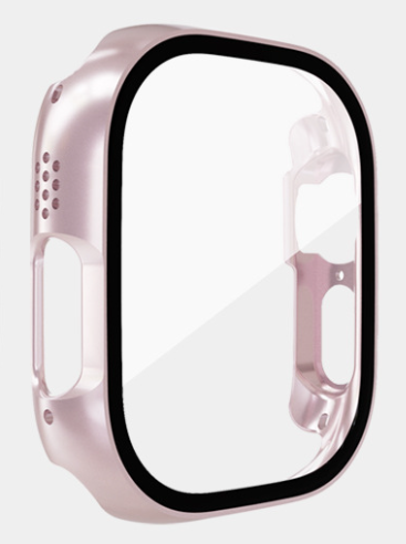 Чехол-накладка DK Пластик Soft-Touch Glass Full Cover для Apple Watch 49mm (pink rose) 015073-328 фото