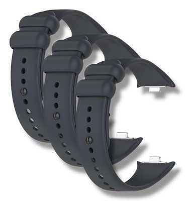 Ремешок 3шт СDK для Xiaomi Mi Band 8 Pro | Silicone Sport Band (017124) (dark grey) 022007-128 фото