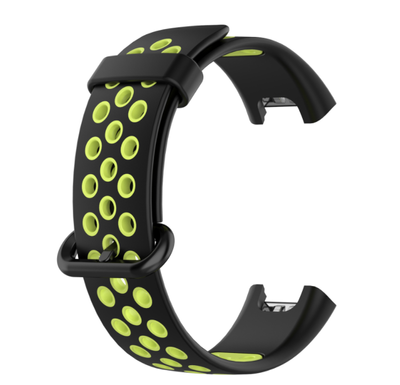 Ремінець DK Silicone Sport Band Nike для Xiaomi Mi Watch Lite (012954) (black / green) 012954-962 фото
