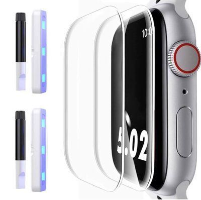 Защитное стекло 2шт CDK для Apple Watch 44mm (Series SE1 / SE2 / SE3) | UV Curved (09224) (clear) 022206-063 фото